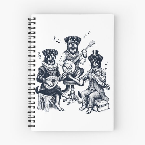 Item preview, Vintage Rottweiler Music Instrument Dog Lover designed and sold by dian-rody-crest.