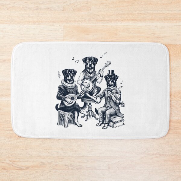 Item preview, Vintage Rottweiler Music Instrument Dog Lover designed and sold by dian-rody-crest.