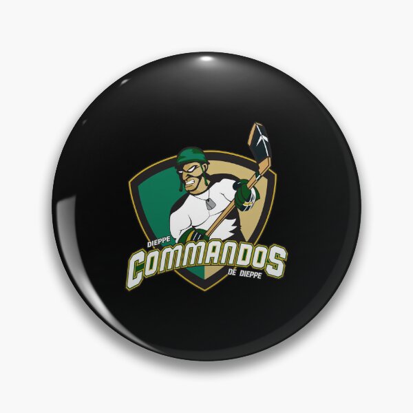 Item preview, Dieppe Commandos Retro Hockey Mascot Logo designed and sold by JOSEPEDEEN12.