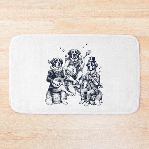 Item preview, Vintage Saint Bernard Music Instrument Dog Lover designed and sold by dian-rody-crest.