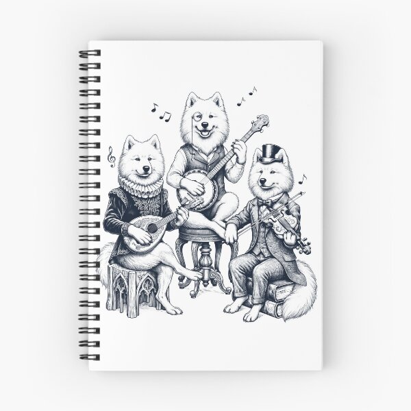 Item preview, Vintage Samoyed Music Instrument Dog Lover designed and sold by dian-rody-crest.