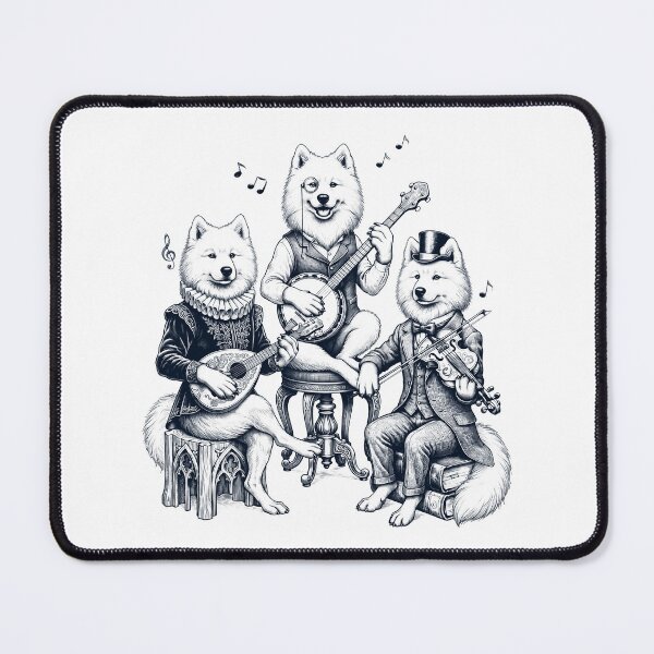 Item preview, Vintage Samoyed Music Instrument Dog Lover designed and sold by dian-rody-crest.
