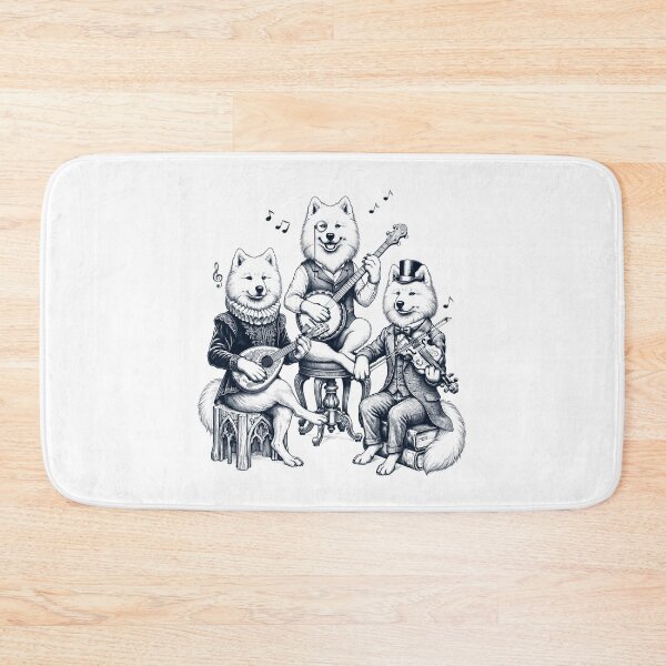 Item preview, Vintage Samoyed Music Instrument Dog Lover designed and sold by dian-rody-crest.