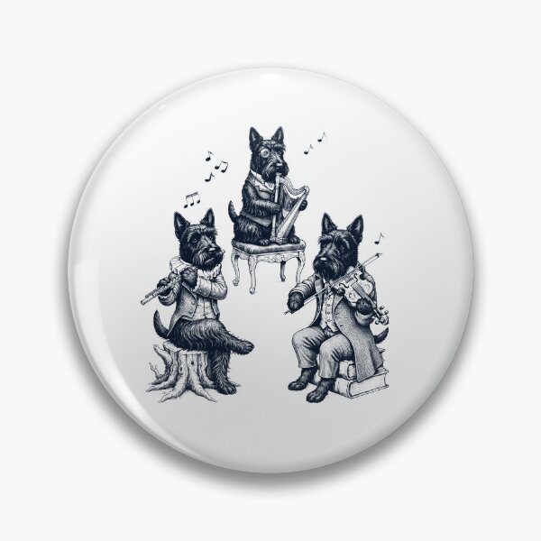 Artikelvorschau, Vintage Scottish Terrier Musikinstrument für Hundeliebhaber entworfen und verkauft von dian-rody-crest.