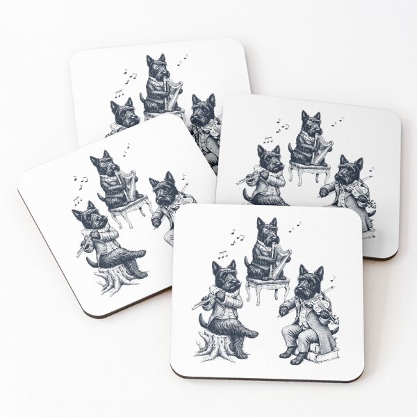 Artikelvorschau, Vintage Scottish Terrier Musikinstrument für Hundeliebhaber entworfen und verkauft von dian-rody-crest.