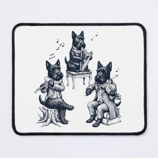Item preview, Vintage Scottish Terrier Music Instrument Dog Lover designed and sold by dian-rody-crest.