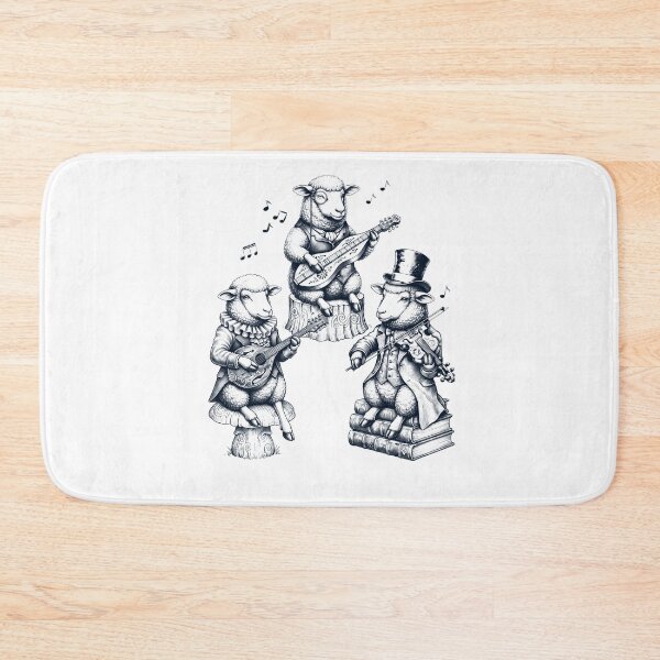 Item preview, Vintage Sheep Music Instrument Animal Lover designed and sold by dian-rody-crest.