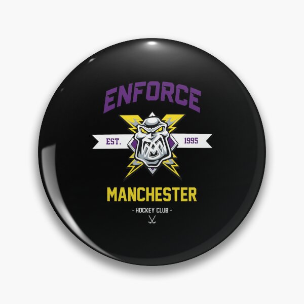 Item preview, Enforce Manchester Hockey Club Retro Mascot designed and sold by JOSEPEDEEN12.