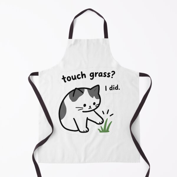 Item preview, Touch Grass?, I did - Cat designed and sold by HoshiiCreations.