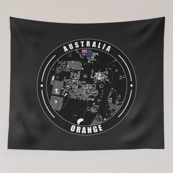Item preview, Orange Australia City Map  designed and sold by Thistle-TShop.