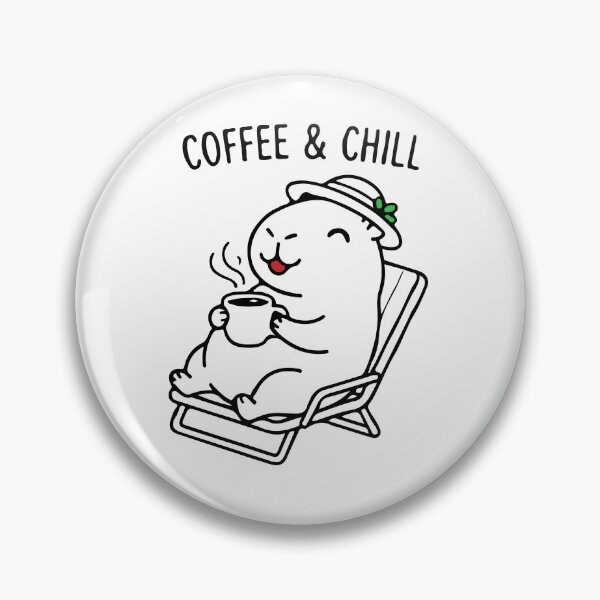 Item preview, Coffee & Chill Capybara - Cute Animal Drinking Coffee designed and sold by Brexmore3.
