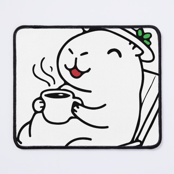 Item preview, Coffee & Chill Capybara - Cute Animal Drinking Coffee designed and sold by Brexmore3.