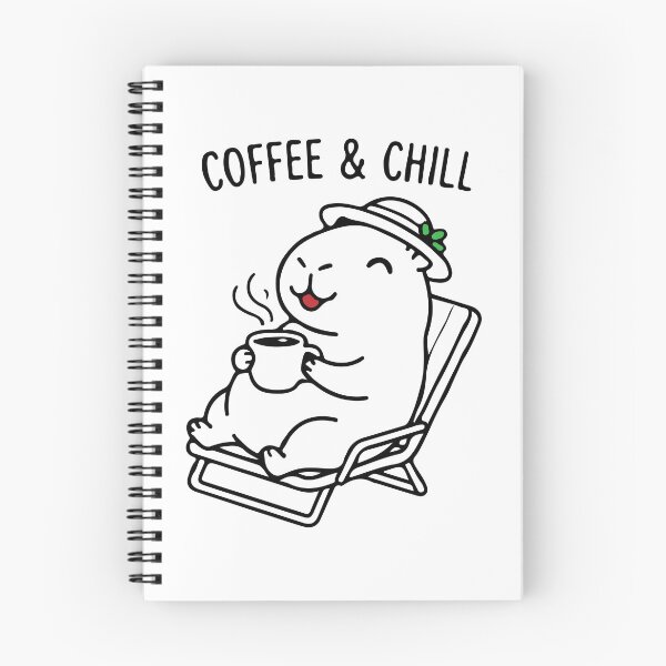 Item preview, Coffee & Chill Capybara - Cute Animal Drinking Coffee designed and sold by Brexmore3.