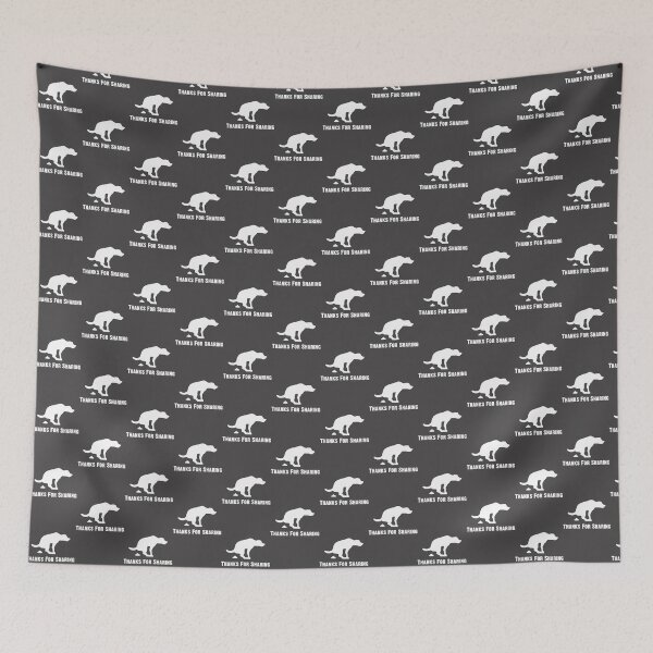 Item preview, Funny Dog Pooping Design with Humorous Thanks for Sharing Message designed and sold by kevinmonebiang.