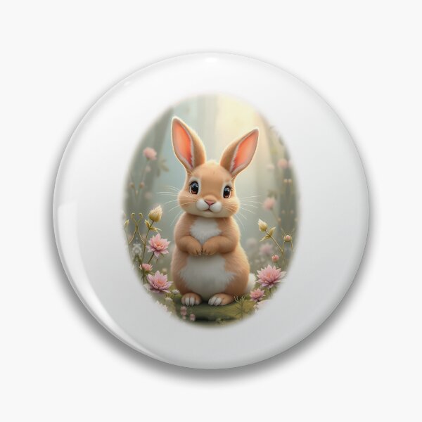 Item preview, Cute Little Bunny Surrounded By Flowers designed and sold by arlitoickerson.