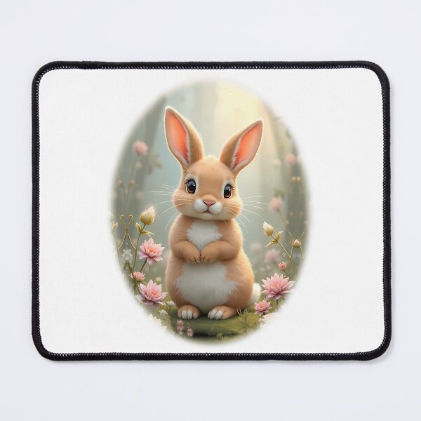 Item preview, Cute Little Bunny Surrounded By Flowers designed and sold by arlitoickerson.