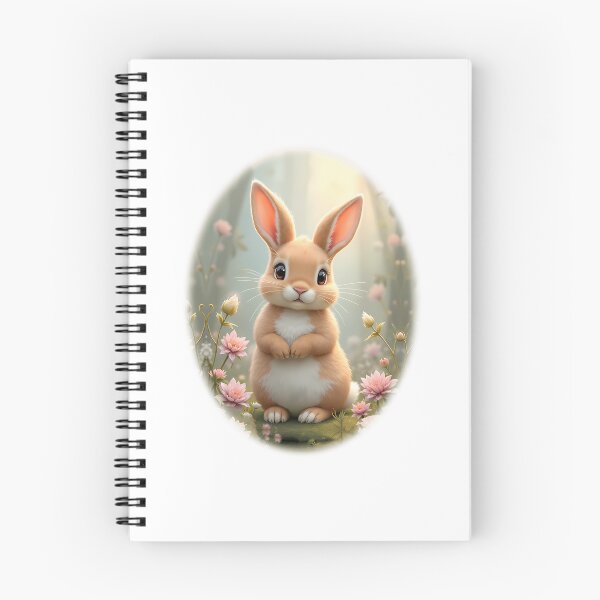 Item preview, Cute Little Bunny Surrounded By Flowers designed and sold by arlitoickerson.