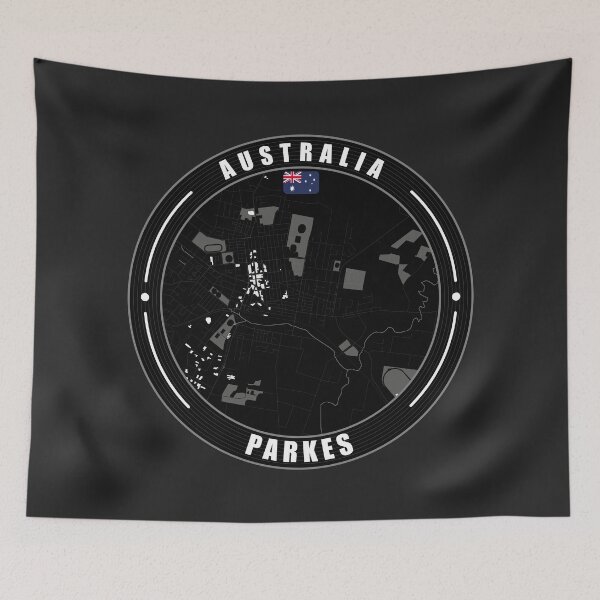 Item preview, Parkes Australia City Map  designed and sold by Thistle-TShop.