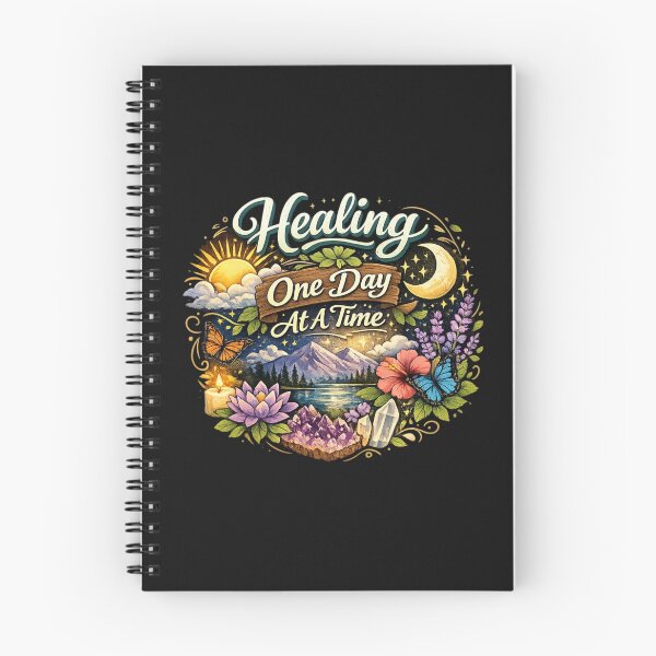 Item preview, Healing One Day At A Time – Inspirational Mental Health & Self Care Quote designed and sold by Sanika arts .