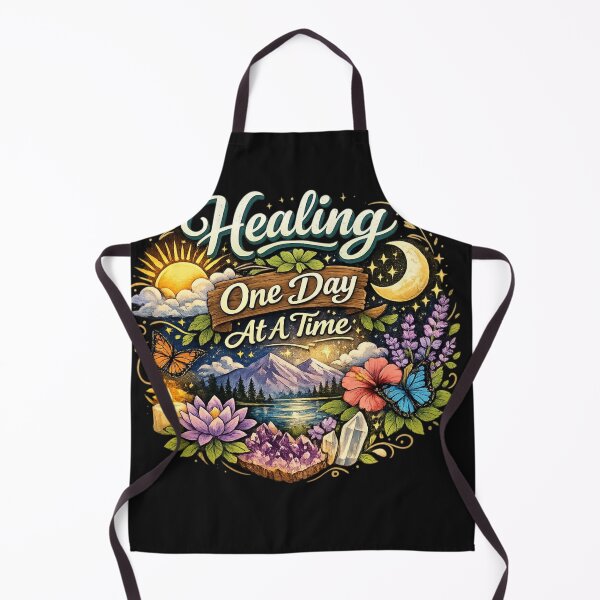 Item preview, Healing One Day At A Time – Inspirational Mental Health & Self Care Quote designed and sold by Sanika arts .