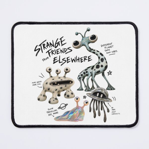 Item preview, Strange Friends From Elsewhere Surreal Alien Zoology Art designed and sold by zzz888.
