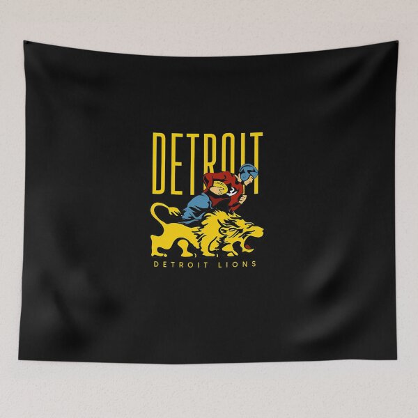 Item preview, Detroit Lions Yellow Retro Grunge  designed and sold by deanna8ag.
