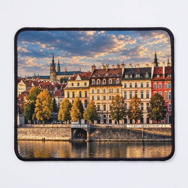 Item preview, Vltava River in Prague – Scenic Cityscape Along the Riverbank designed and sold by MetaModel Editions.