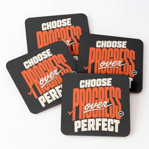 Item preview, Choose Progress Over Perfect Motivational Quote designed and sold by the-dovlat.