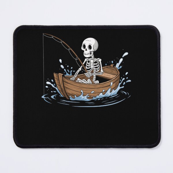 Item preview, Funny Skeleton Fishing Lovers Spooky Halloween Boat designed and sold by KristenSabol.