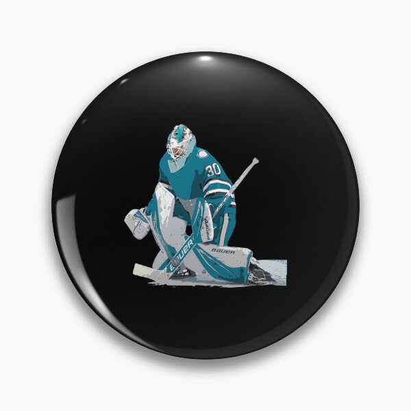 Item preview, Teal Ice Hockey Goaltender Number 30 Art designed and sold by JOSEPEDEEN12.