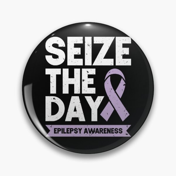 Item preview, Funny Epilepsy Awareness Seize The Day Ribbon designed and sold by KristenSabol.