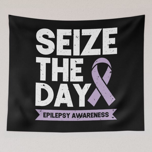 Item preview, Funny Epilepsy Awareness Seize The Day Ribbon designed and sold by KristenSabol.