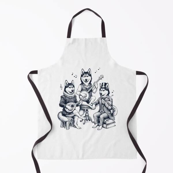 Item preview, Vintage Siberian Husky Music Instrument Dog Lover designed and sold by dian-rody-crest.