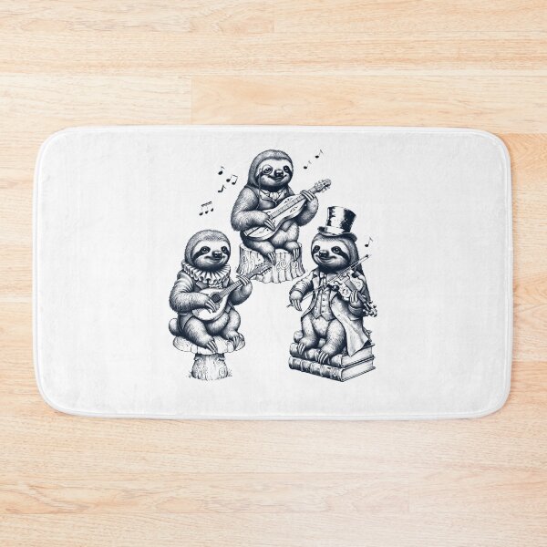 Item preview, Vintage Sloth Music Instrument Animal Lover designed and sold by dian-rody-crest.