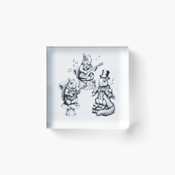 Item preview, Vintage Squirrel Music Instrument Animal Lover designed and sold by dian-rody-crest.