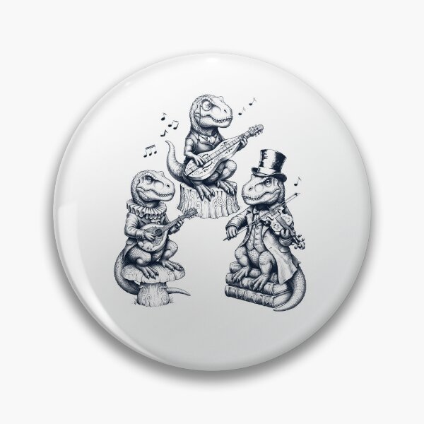Item preview, Vintage T Rex Dinosaur Music Instrument Animal Lover designed and sold by dian-rody-crest.