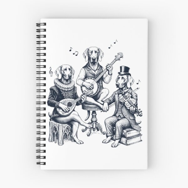 Item preview, Vintage Weimaraner Music Instrument Dog Lover designed and sold by dian-rody-crest.