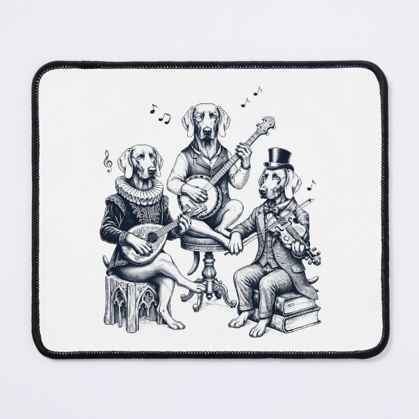 Item preview, Vintage Weimaraner Music Instrument Dog Lover designed and sold by dian-rody-crest.