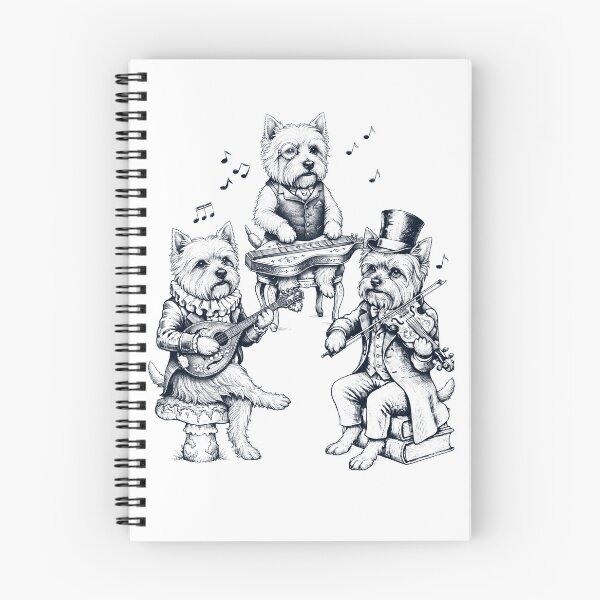 Item preview, Vintage West Highland White Terrier Music Instrument Dog Lover designed and sold by dian-rody-crest.