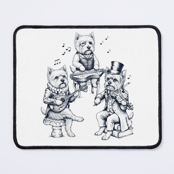 Item preview, Vintage West Highland White Terrier Music Instrument Dog Lover designed and sold by dian-rody-crest.
