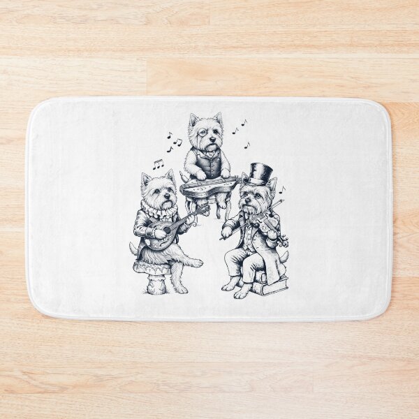 Item preview, Vintage West Highland White Terrier Music Instrument Dog Lover designed and sold by dian-rody-crest.