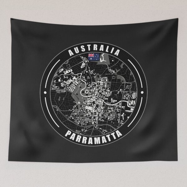 Item preview, Parramatta Australia City Map  designed and sold by Thistle-TShop.