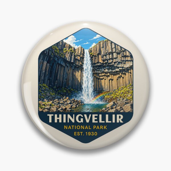 Item preview, Thingvellir National Park Iceland – Vintage Nordic Wilderness Adventure designed and sold by Gideon Emmerich.
