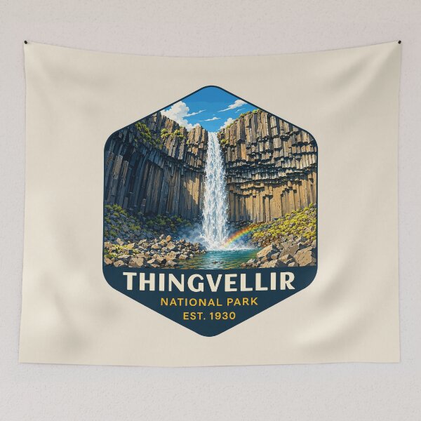 Item preview, Thingvellir National Park Iceland – Vintage Nordic Wilderness Adventure designed and sold by Gideon Emmerich.