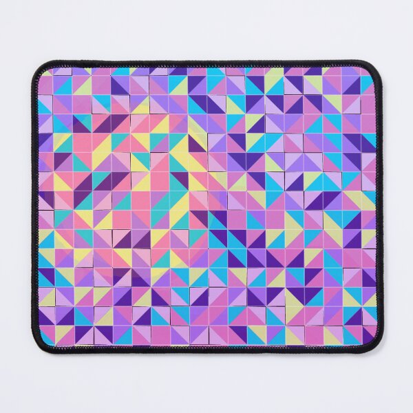 Item preview, Vaporwave Pastel Prism Geometric Triangle Grid Seamless Pattern designed and sold by KungPowUnicorn.