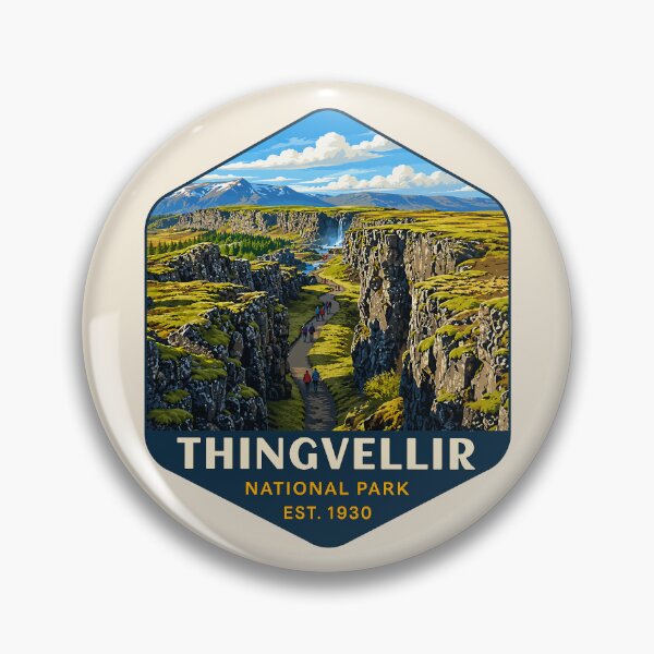Item preview, Thingvellir National Park Iceland – Vintage Nordic Wilderness Adventure designed and sold by Gideon Emmerich.