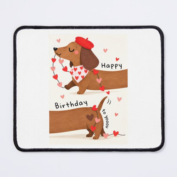 Item preview, Funny Dachshund Birthday Card | Cute Wiener Dog Birthday Card for Dog Lovers designed and sold by Aesthetic-Avenue.
