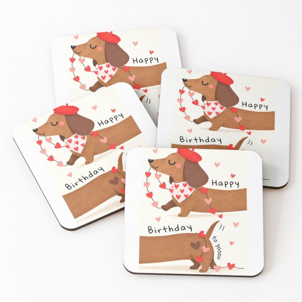 Item preview, Funny Dachshund Birthday Card | Cute Wiener Dog Birthday Card for Dog Lovers designed and sold by Aesthetic-Avenue.