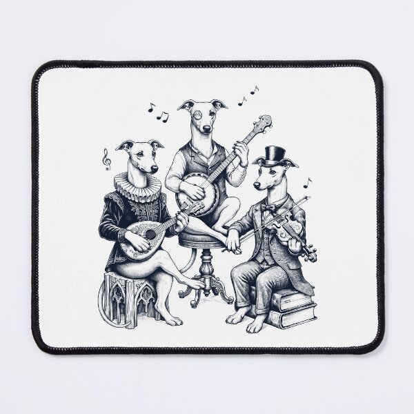 Item preview, Vintage Whippet Music Instrument Dog Lover designed and sold by dian-rody-crest.