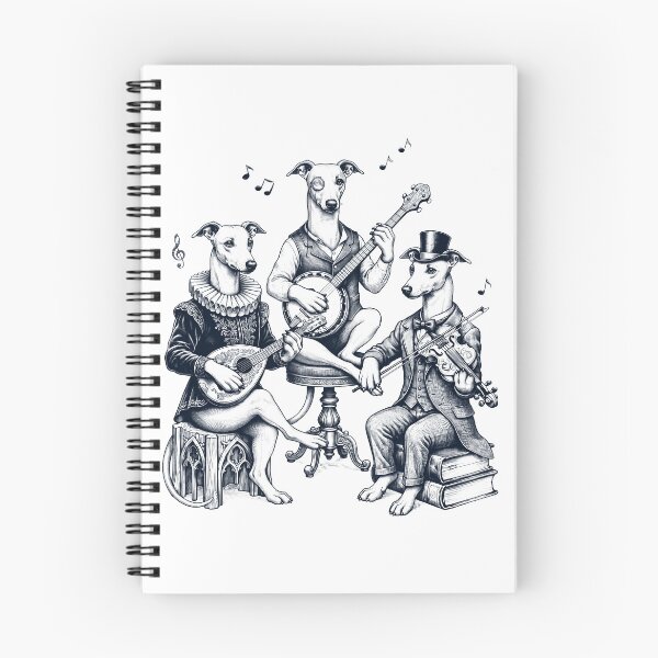 Item preview, Vintage Whippet Music Instrument Dog Lover designed and sold by dian-rody-crest.